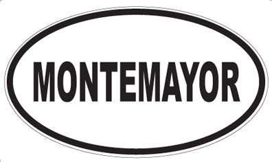 MONTEMAYOR - Oval Sticker