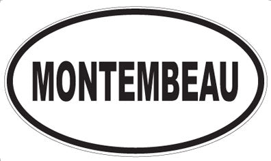MONTEMBEAU - Oval Sticker