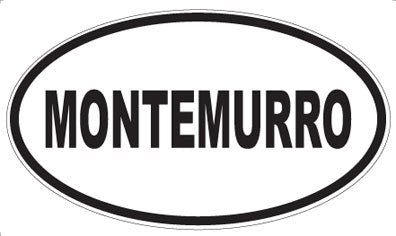 MONTEMURRO - Oval Sticker
