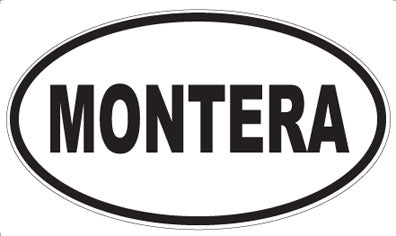 MONTERA - Oval Sticker