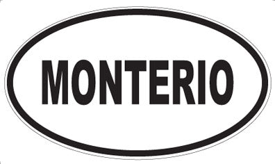 MONTERIO - Oval Sticker