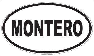 MONTERO - Oval Sticker