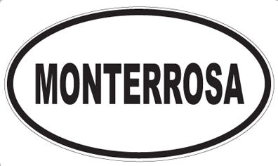 MONTERROSA - Oval Sticker