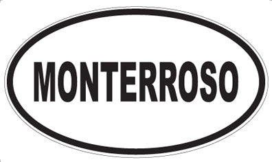MONTERROSO - Oval Sticker