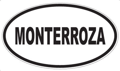 MONTERROZA - Oval Sticker