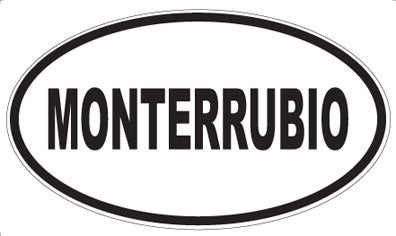MONTERRUBIO - Oval Sticker