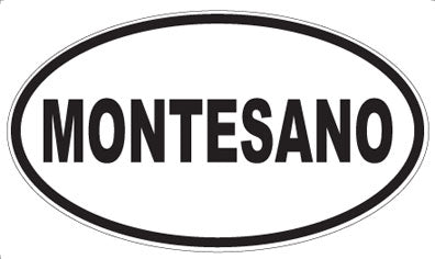 MONTESANO - Oval Sticker