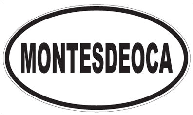 MONTESDEOCA - Oval Sticker