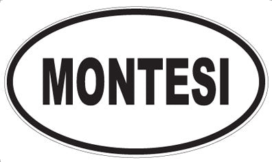 MONTESI - Oval Sticker