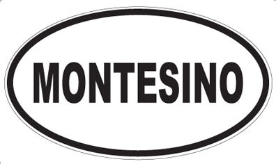 MONTESINO - Oval Sticker