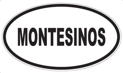 MONTESINOS - Oval Sticker