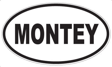 MONTEY - Oval Sticker