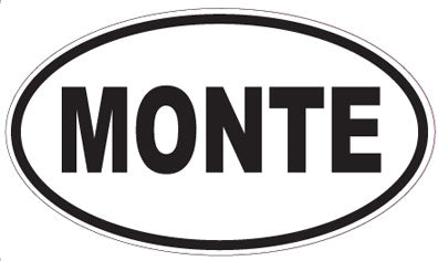 MONTE - Oval Magnet