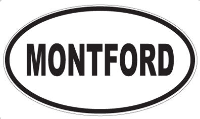 MONTFORD - Oval Sticker