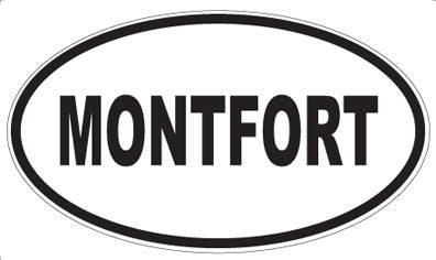 MONTFORT - Oval Sticker