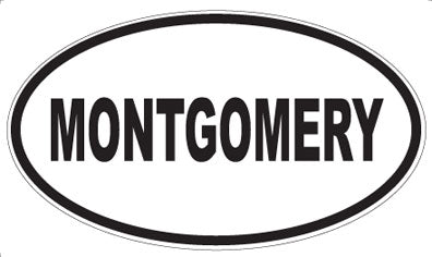 MONTGOMERY - Oval Magnet