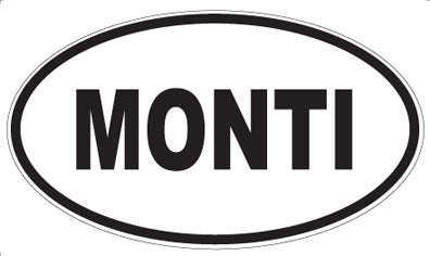 MONTI - Oval Sticker