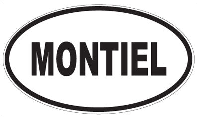 MONTIEL - Oval Sticker