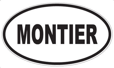 MONTIER - Oval Sticker