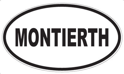 MONTIERTH - Oval Sticker