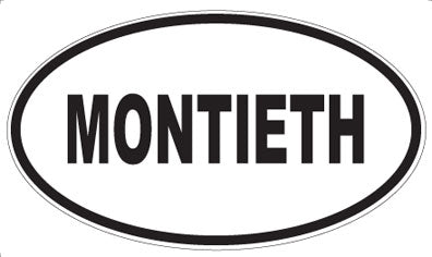 MONTIETH - Oval Sticker