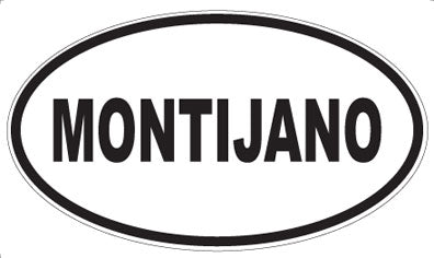 MONTIJANO - Oval Sticker