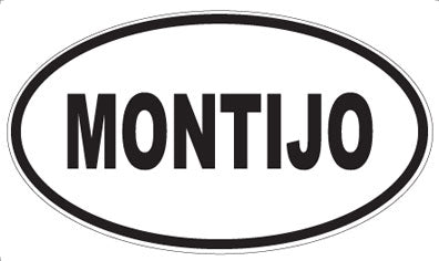 MONTIJO - Oval Sticker