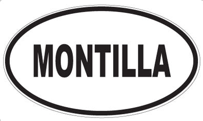 MONTILLA - Oval Sticker