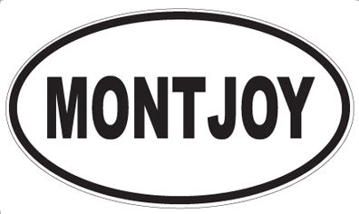 MONTJOY - Oval Sticker