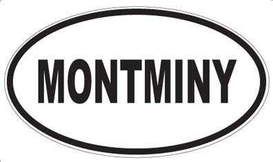MONTMINY - Oval Sticker