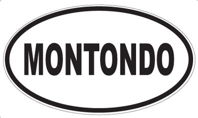 MONTONDO - Oval Sticker