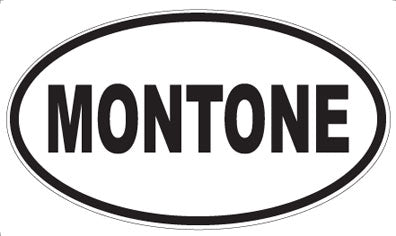 MONTONE - Oval Sticker