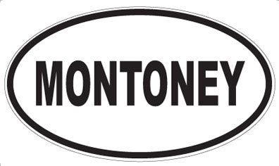 MONTONEY - Oval Sticker