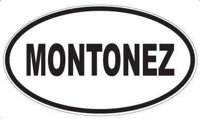 MONTONEZ - Oval Sticker