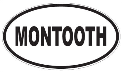 MONTOOTH - Oval Sticker