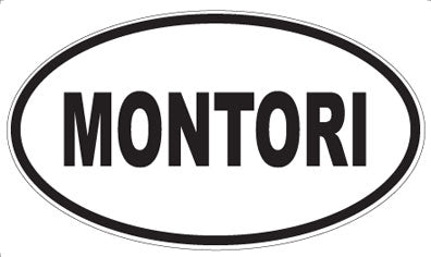 MONTORI - Oval Sticker