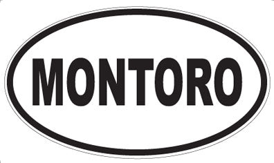 MONTORO - Oval Sticker