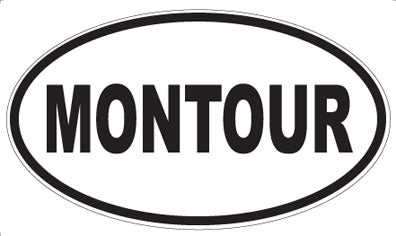 MONTOUR - Oval Sticker