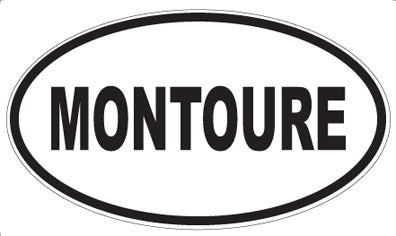 MONTOURE - Oval Sticker