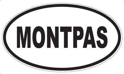MONTPAS - Oval Sticker