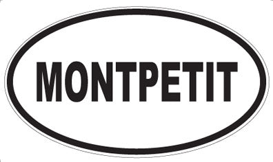 MONTPETIT - Oval Sticker