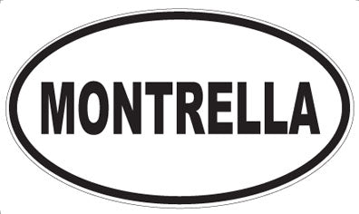 MONTRELLA - Oval Sticker