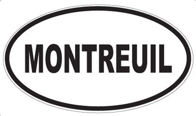 MONTREUIL - Oval Sticker
