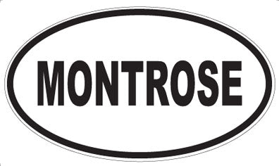 MONTROSE - Oval Sticker