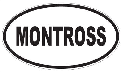 MONTROSS - Oval Sticker