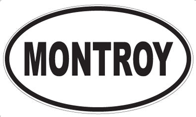 MONTROY - Oval Sticker