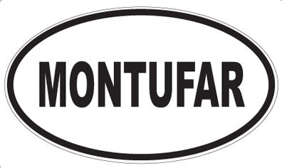 MONTUFAR - Oval Sticker
