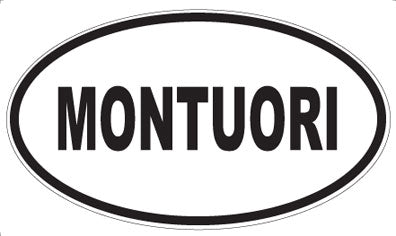 MONTUORI - Oval Sticker