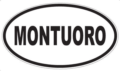 MONTUORO - Oval Sticker