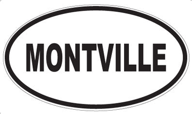 MONTVILLE - Oval Sticker